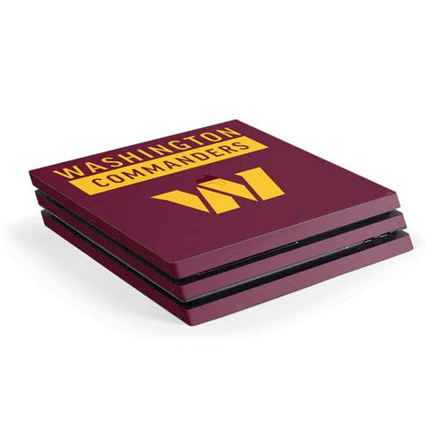 NFL Washington Commanders PS4 Pro Console Skin